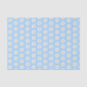 white daisy tissue paper