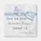 White Damask & Faux Bow Sweet 16 Save The Date