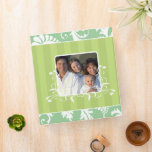 White Damask Lime Striped and Aqua Photo Binder<br><div class="desc">White Damask Lime Striped and Aqua Photo Binder-see updated design below - click on image below-</div>