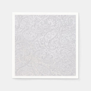 White Damask Napkin