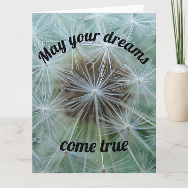 White Dandelion Card (Front)