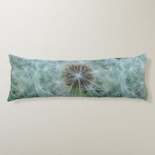 White Dandelion Pattern Body Pillow