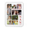 White & Dark Red Classic 7 Multi Photos Collage