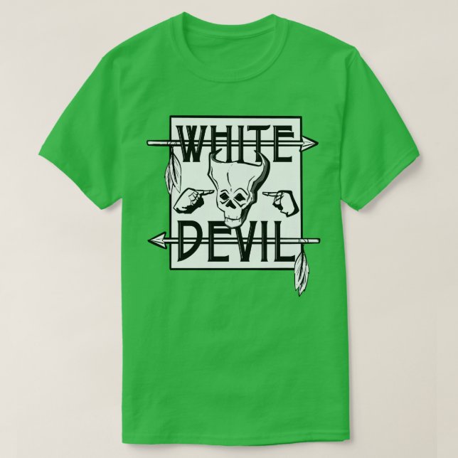 White Devil T-Shirt (Design Front)