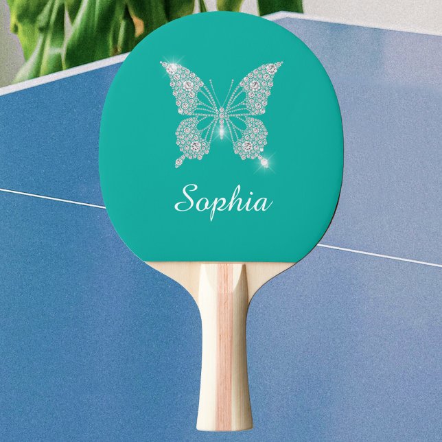 White Diamond Butterfly Sparkle Script Name, Teal Ping Pong Paddle (Creator Uploaded)