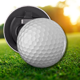 White Dimpled Golf Ball Texture Bottle Opener