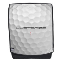 White Dimpled Golf Ball Texture Custom Name Number