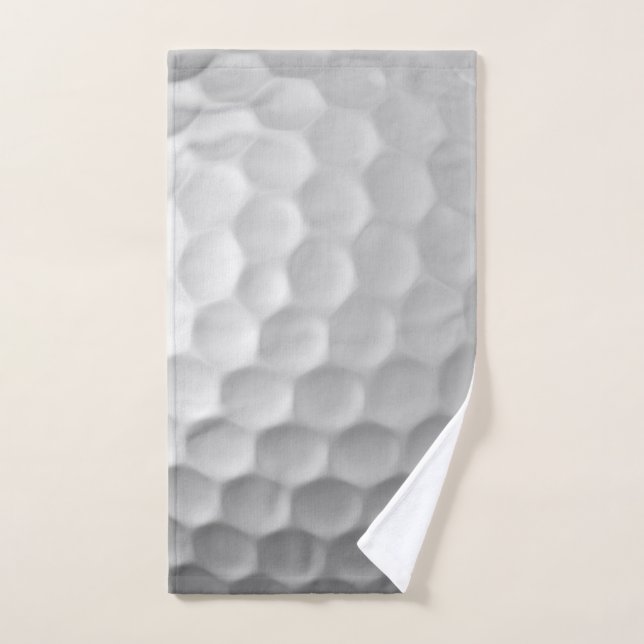 White Dimpled Golf Ball Texture Hand Towel (Hand Towel)