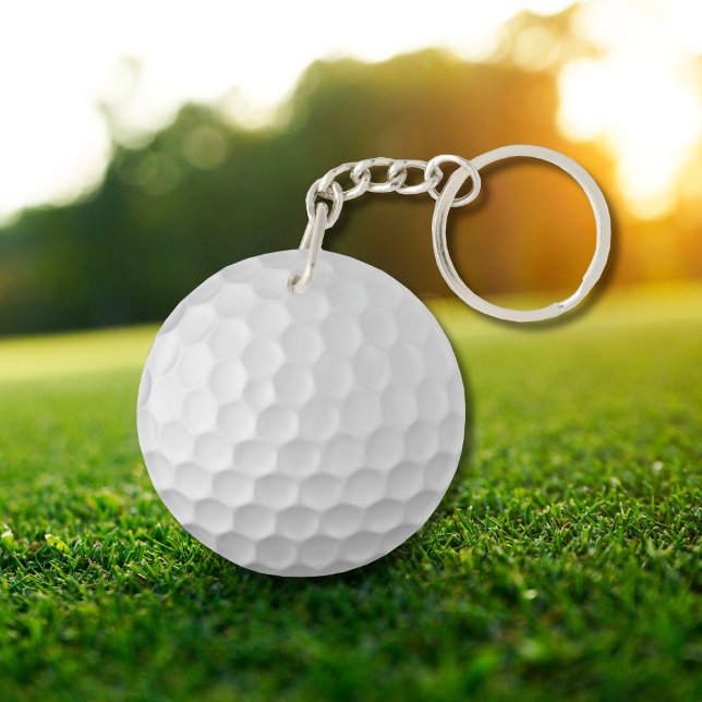 White Dimpled Golf Ball Texture Keychain (Creator Uploaded)