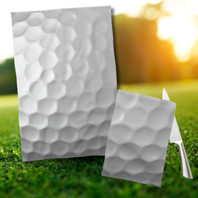 White Dimpled Golf Ball Texture Kitchen Towel (Creator Uploaded)