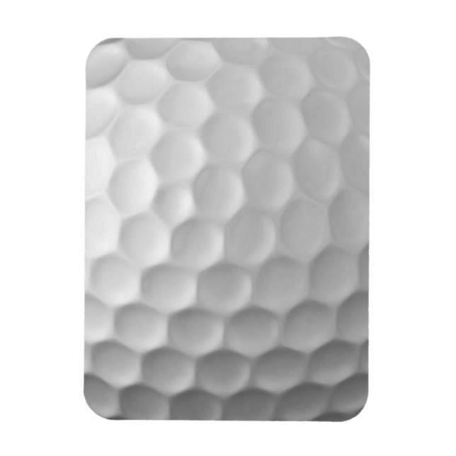 White Dimpled Golf Ball Texture Magnet (Vertical)