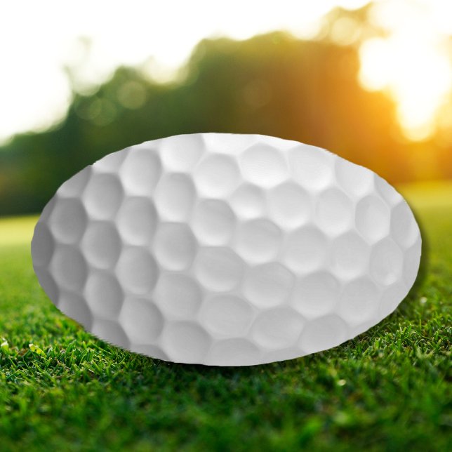 White Dimpled Golf Ball Texture Oval Sticker (Creator Uploaded)