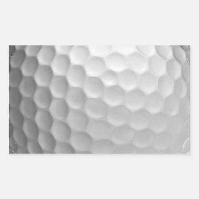 White Dimpled Golf Ball Texture Sticker (Front)