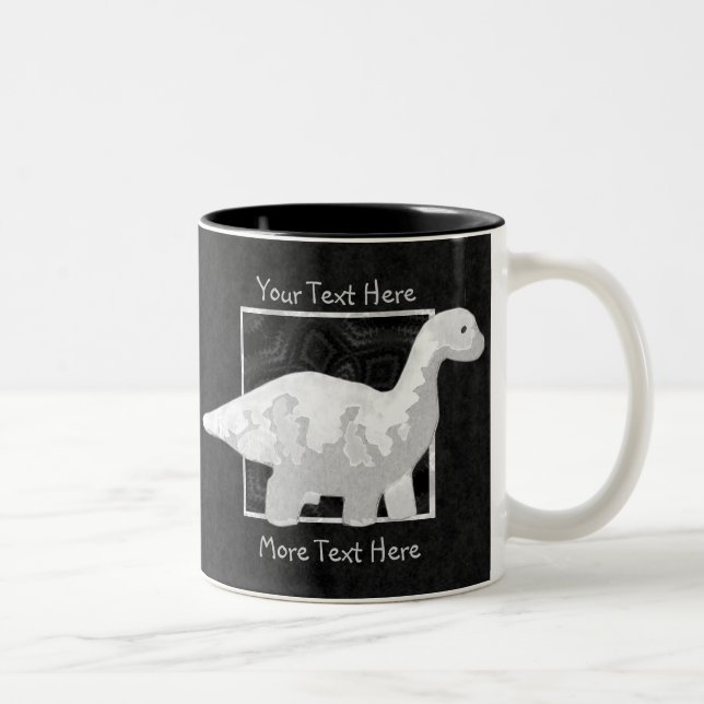 White Dinosaur Mug (Right)