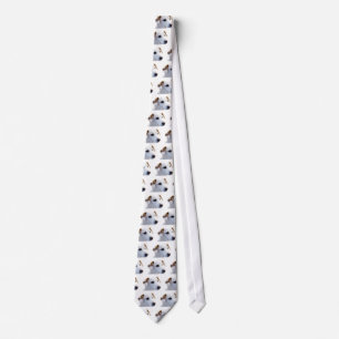 White Dog with Faithful Eyes, Animal Pets Dogs BFF Tie