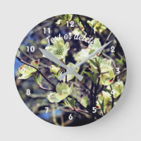 White Dogwood Flower Blossoms Personalized