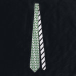 White Dominoes with Black Dots on Green Patterned Tie<br><div class="desc">Simple hand-drawn style illustrations of dominoes in white with black printing or dots on them are arranged in a pattern against a green background on this necktie. It's perfect for anyone who loves playing dominoes and other games.</div>