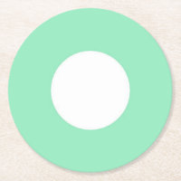 White Dot Modern Elegant Blank Mint Green Template