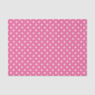 White Dot Pink Background Elegant Polka Dot Dotted Tissue Paper