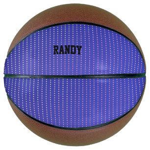 White dots blue pattern basketball