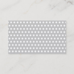 White Dots on Light Grey Business Card