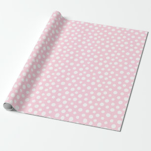 White Dots on Light Pink Wrapping Paper
