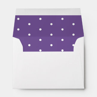 White Dots on Purple Envelope