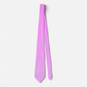White dots pink pattern tie
