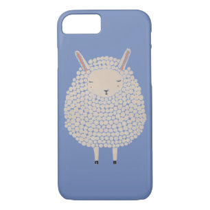 White Dots Round Sleeping Sheep Case-Mate iPhone Case