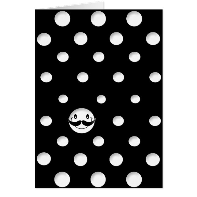 White dots with a Cute white Smile (Front)