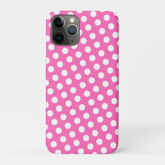 White dotted pattern iPhone 11 pro case
