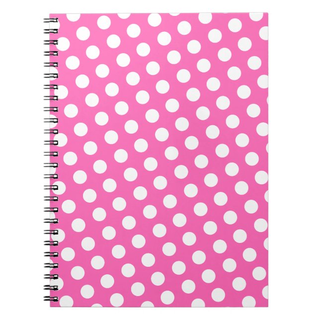 White dotted pattern notebook (Front)