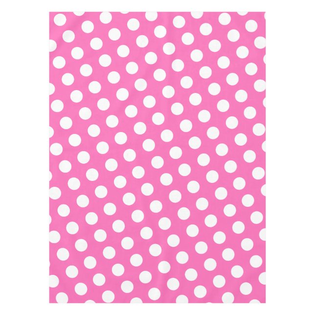 White dotted pattern tablecloth (Front)