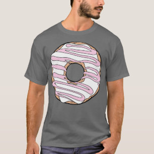 White Doughnut Doughnut Chocolate Frosting Icing T-Shirt