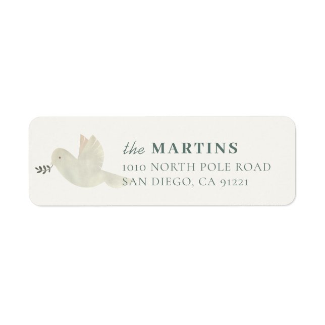 White Dove Cream White Return Address (Front)