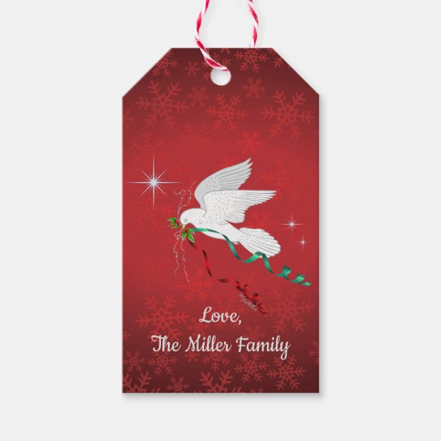 White Dove Gift Tags (Front)