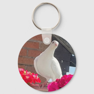 White Dove  Keychain