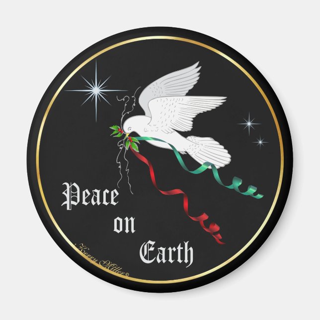White Dove Magnet (Front)
