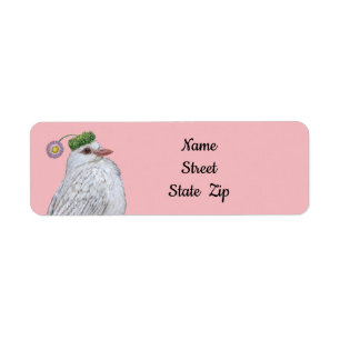 white dove return address labels