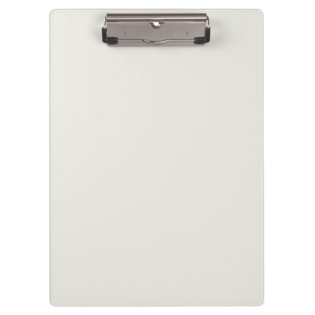 White Dove Solid Colour Clipboard (Front)