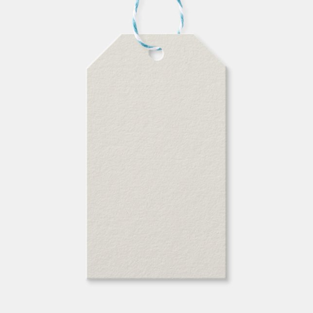 White Dove Solid Colour Gift Tags (Front)