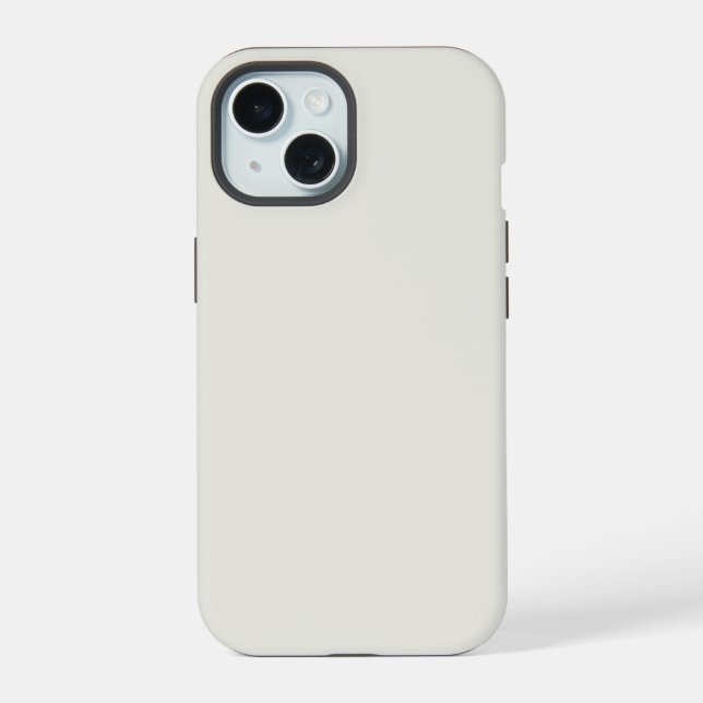 White Dove Solid Colour iPhone 15 Case (Back)
