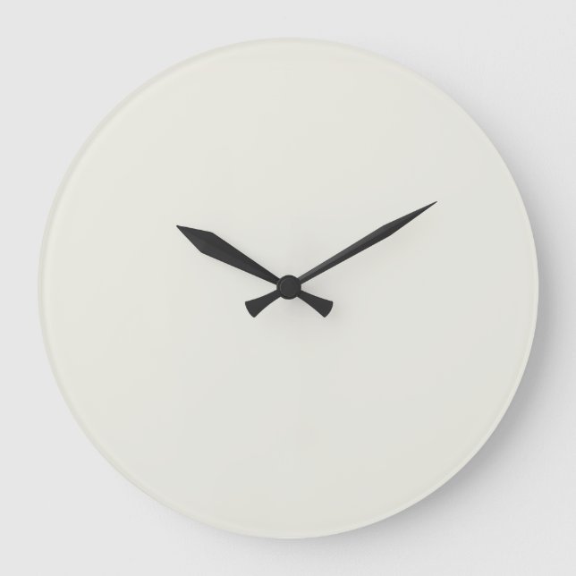 White Dove Solid Colour Large Clock (Front)