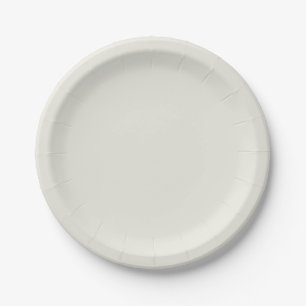 White Dove Solid Colour Paper Plate