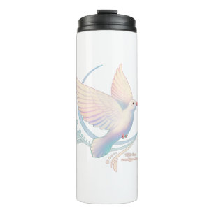 White Dove Thermal Tumbler