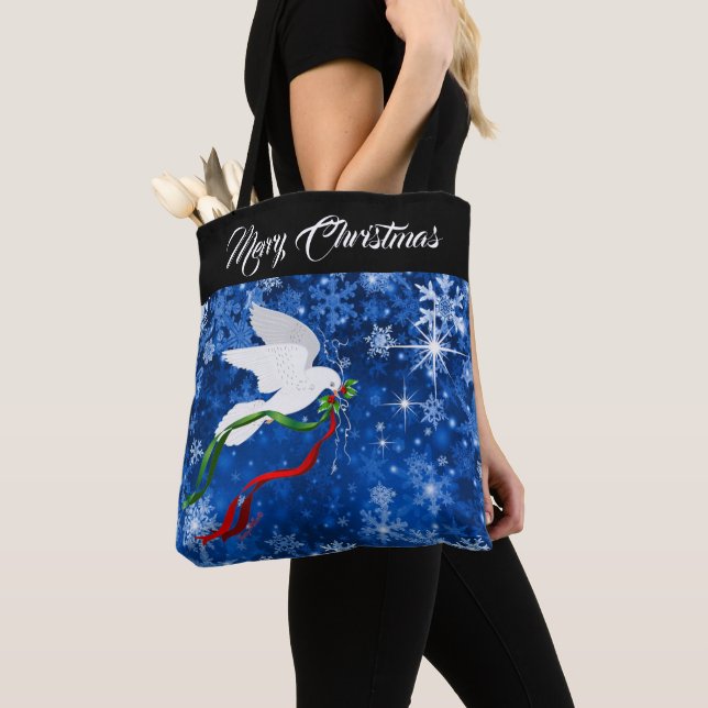 White Dove Tote (Close Up)