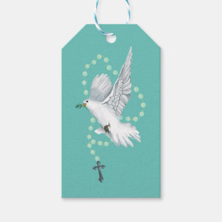 White Dove with Rosary Gift Tags