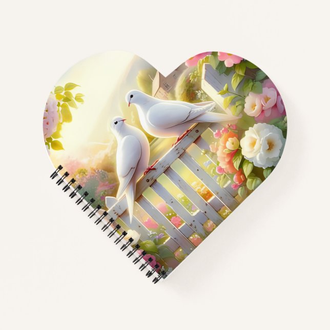 White Doves Cottage Garden Notebook (Front)