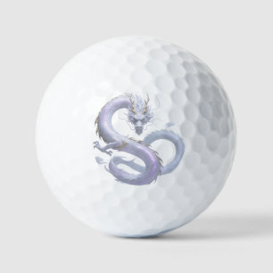 White Dragon Art   Mythical Fantasy Aesthetic   Or Golf Balls