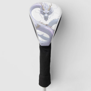 White Dragon Art Mythical Fantasy Aesthetic Or Golf Head Cover